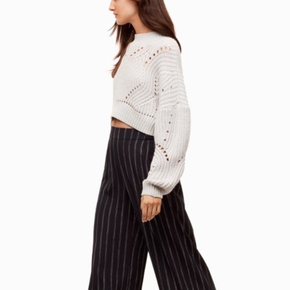 Aritzia Wilfred⎜GOULAINE SWEATER⎜HEATHER BIRCH - Picture 2 of 13